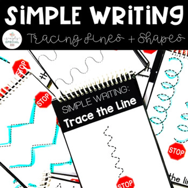 Handwriting Practice | Prewriting |  Tracing Lines Book | Tracing Shapes Book