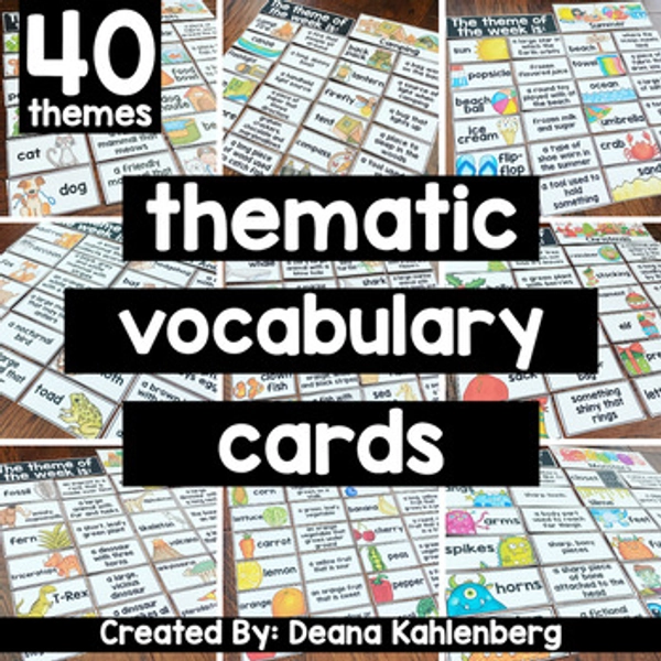 Thematic Vocabulary Cards