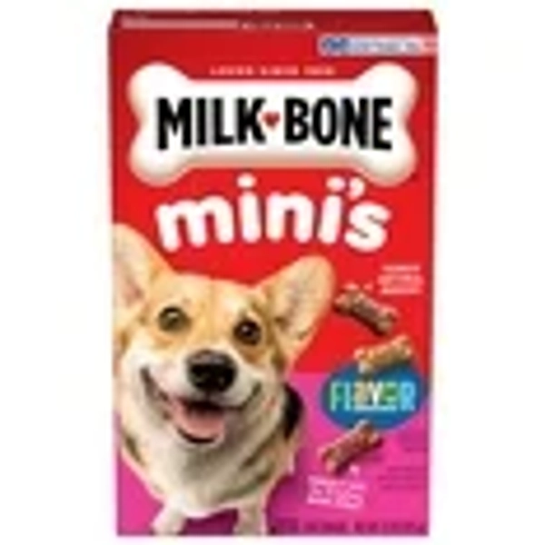 Milk Bone Flavor Snacks Mini Dog Biscuits, Flavored Crunchy Dog Treats, 15 ozMilk Bone Flavor Snacks Mini Dog Biscuits, Flavored Crunchy Dog Treats, 15 oz