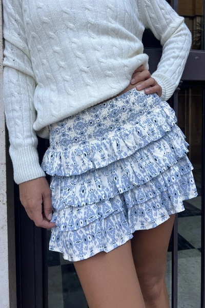 Mini ruffle skort