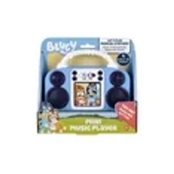 Bluey, Toy Music Player, Built-in Music - Featuring Bluey and Bingo, Blue, Battery Operated, Children Ages 3+