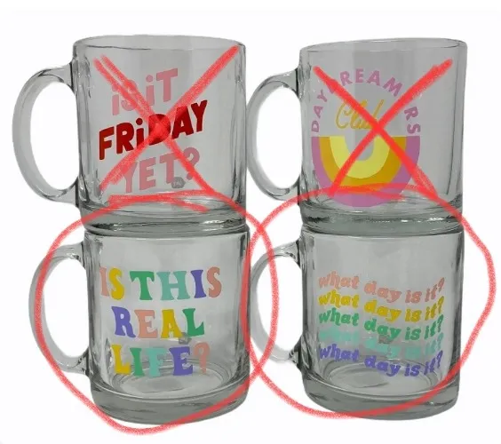 Clear Glass Mug | Real Life