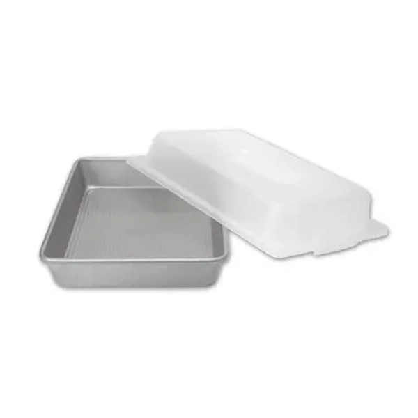 USA Pan Rectangle Cake Pan with Lid, 9x13, Nonstick