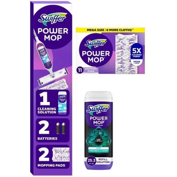 Swiffer Power Mop Multi-Surface Bundle