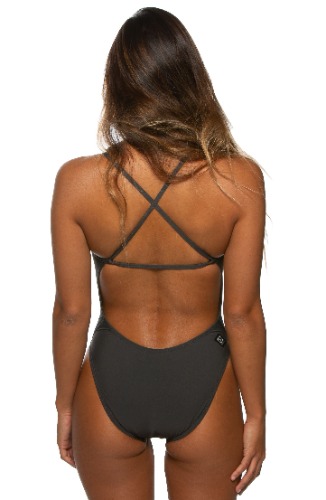 Brandon 2 Swim Onesie/ happy hibiscus 