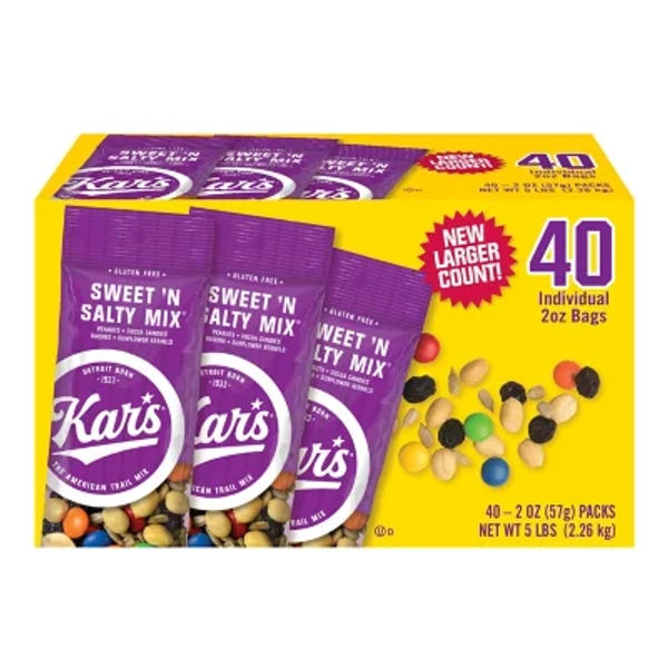 Kar's Sweet 'n Salty Trail Mix, 2 oz., 40 pk. - Sam's Club