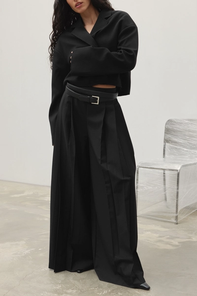 Wide Leg Pleated High Waist Pants