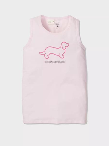 Girls Penny Tank  Pink - Peter Alexander Online