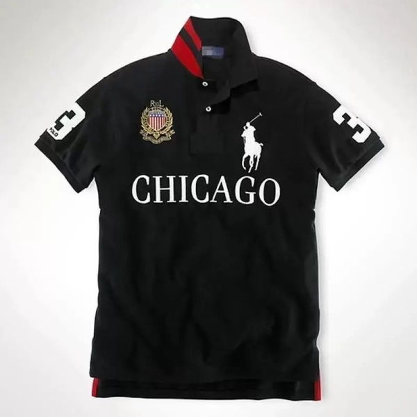 Big Pony Polo Shirt - Vintage Ralph Lauren Custom Polo World Cup Country Shirts - Chief Keef Polo