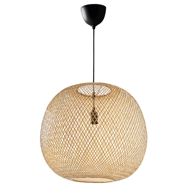 VINDÖGA Pendant lamp - bamboo/handmade 20 "