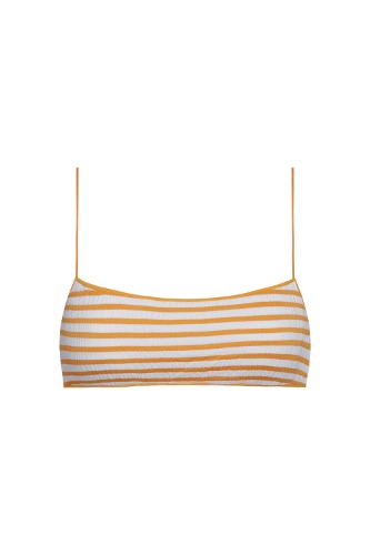the C bralette in il sole | M / il sole seerksucker stripe