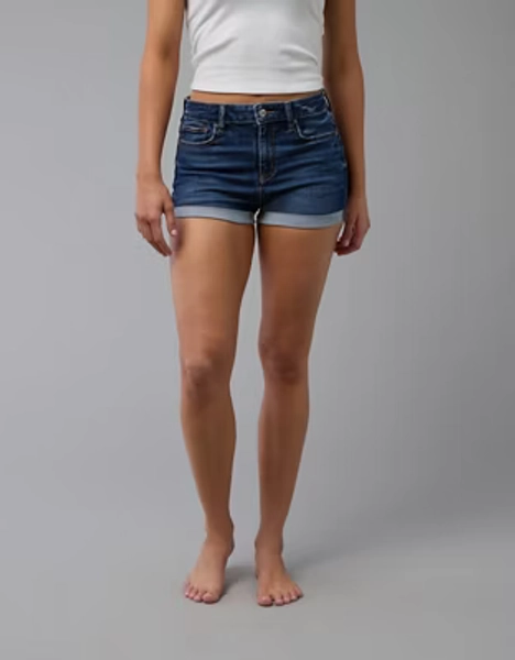 AE Next Level High-Waisted Denim Short Short