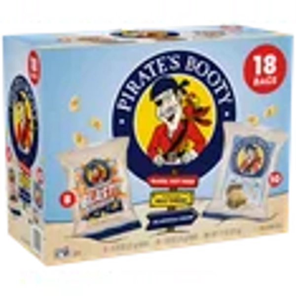 Pirate's Booty Gluten-Free Aged White Cheddar Puffs Variety Pack, 18 Count
