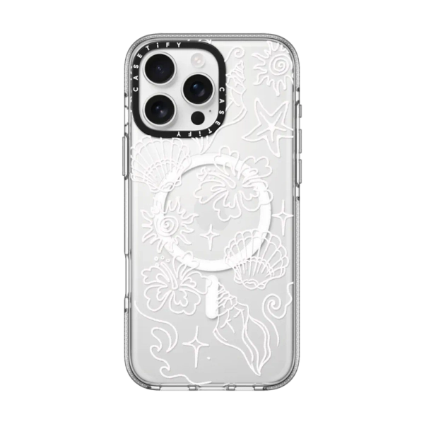 Clear iPhone 16 Pro Max Case MagSafe Compatible - Sea Shore