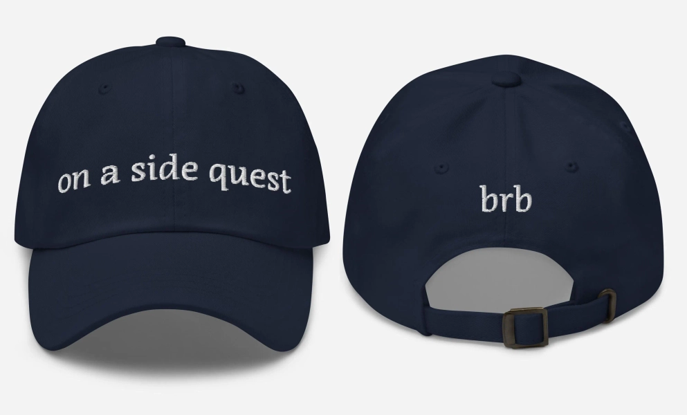 On a Side Quest BRB Dad Cap