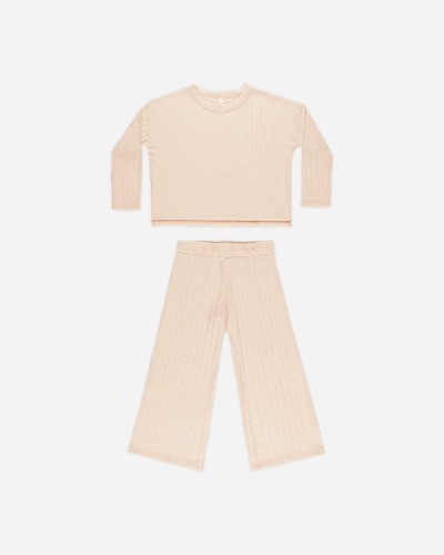 Cozy Rib Knit Set || Shell | 4-5Y