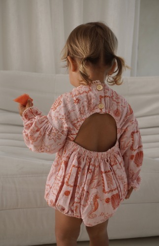 LOLLY ROMPER - PINK/RED | 6-12