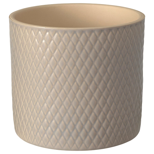 CHIAFRÖN Plant pot - indoor/outdoor light gray 6 "