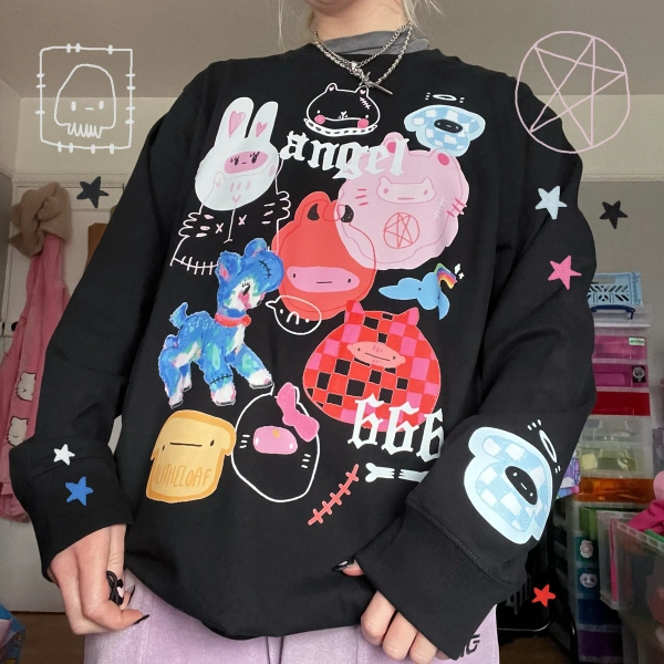Angel 666 Longsleeve Tshirt (made 2 order)