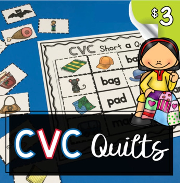 CVC Words - Reading - Fluency - Short Vowel worksheets - phonics