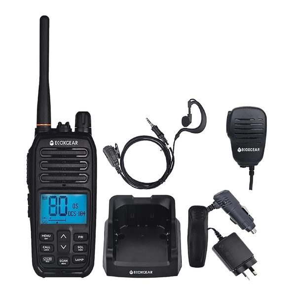 Ecoxgear 5 Watt UHF CB Radio Handheld Black 5 Watts
