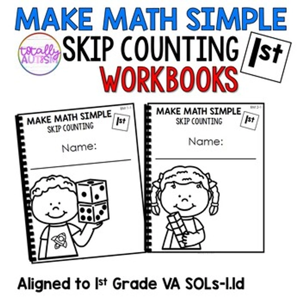 Skip Counting | Counting by 5s 10s 2s | Special Education Math Workbooks