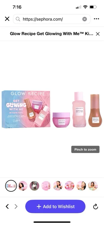 Get Glowing With Me™ Kit by Katie Fang with Hue Drops Tinted Serum - Glow Recipe | Sephora