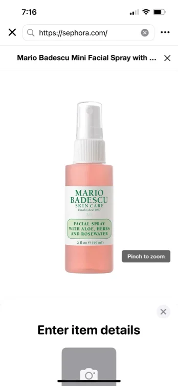 Mario Badescu Facial Spray with Aloe, Herbs and Rosewater Mini | Sephora