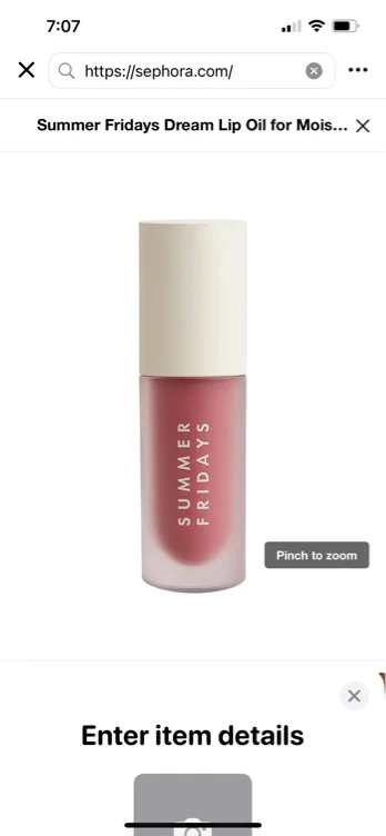 Dream Lip Oil for Moisturizing Sheer Coverage - Summer Fridays | Sephora