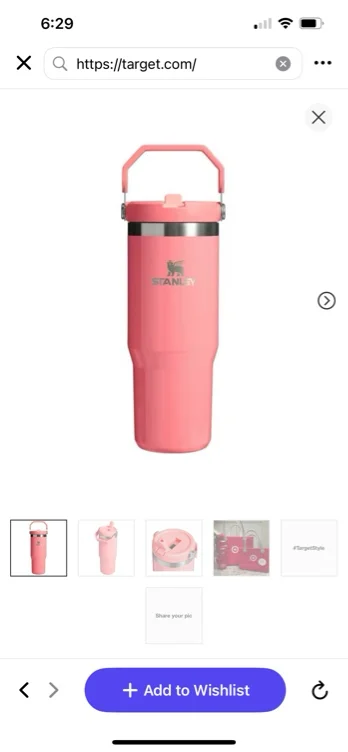 Stanley 30 oz Stainless Steel IceFlow Flip Straw Tumbler Red Delicious - e.l.f