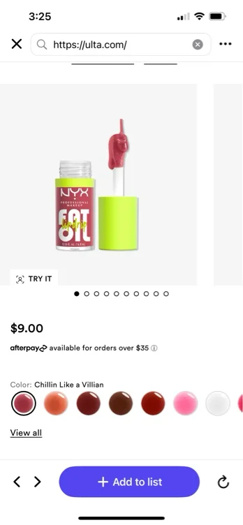 Fat Oil Lip Drip Vegan Lip Oil - Chillin Like a Villian