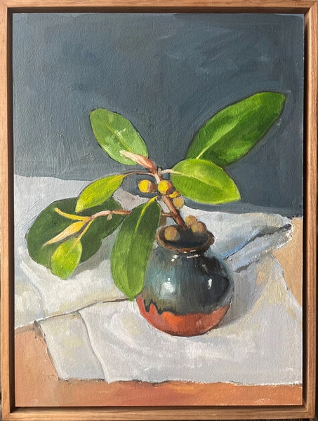 Little fig in little vase  by Elizabeth Jane Austin
