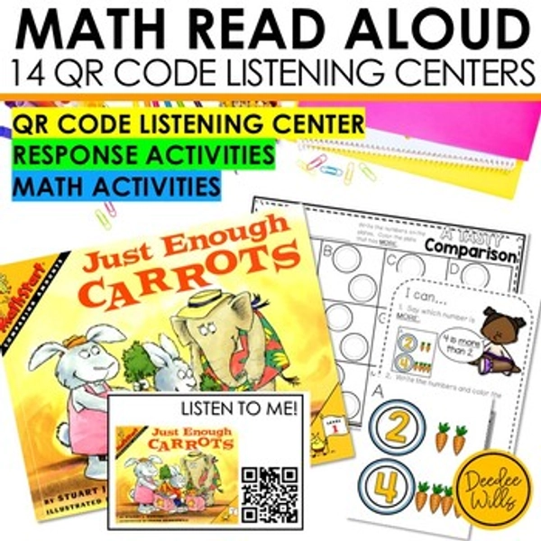 Addition with Pictures Adding & Comparing to 10 Worksheets QR Code Math Books