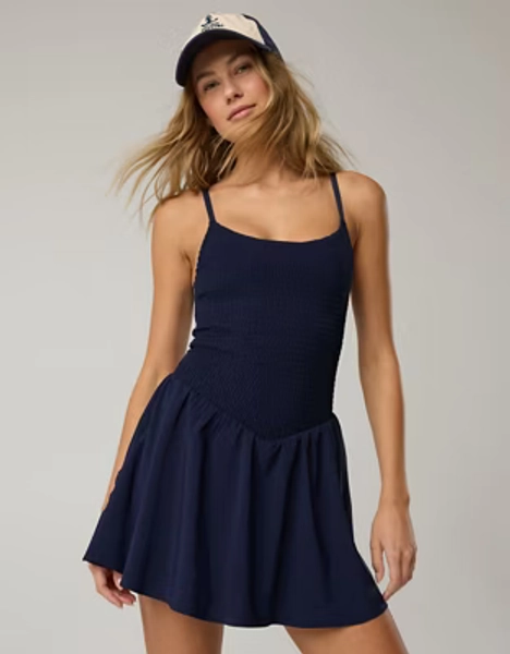OFFLINE By Aerie Real Me Smocked Flowy Dress