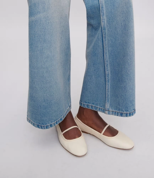 Swan ballet flats