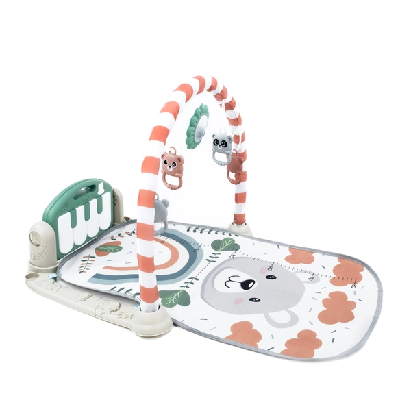 TAPETE DE ATIVIDADES GINÁSIO PARA BEBÊS COM PIANO MUSICAL BIBI JOY (Urso)