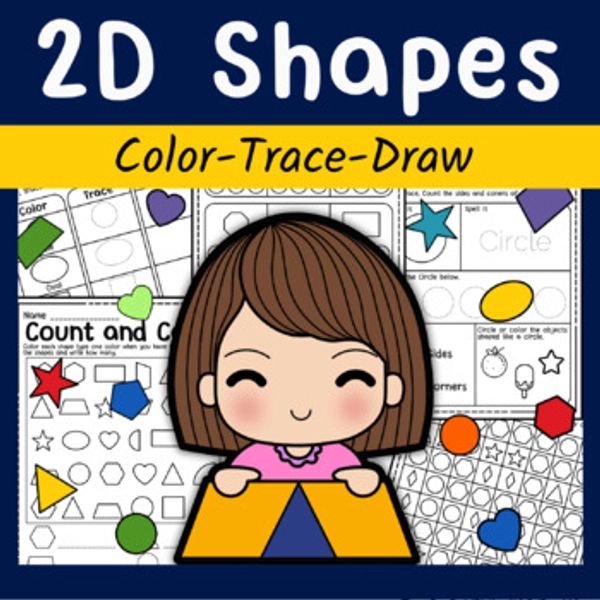 Two Dimensional Shapes Worksheets, 2D Dimensional Shape, 2 Dimensional Figure