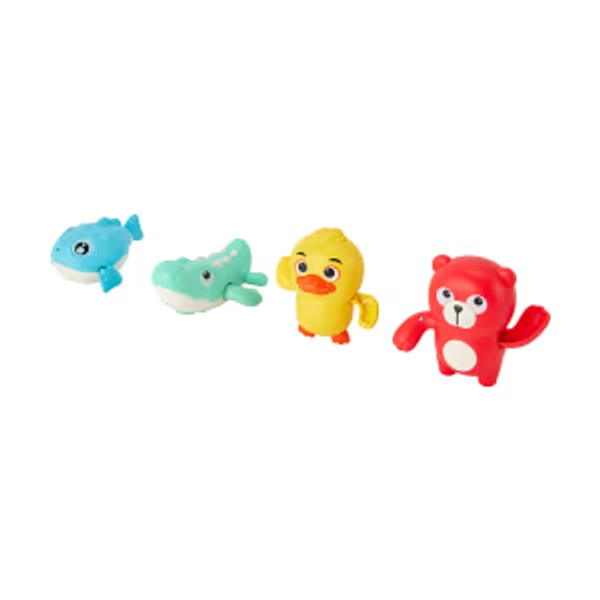 4 Pack Wind-Up Swimming Toys