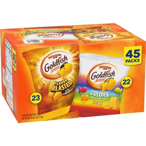 Pepperidge Farm Variety Pack Goldfish, 0.9 oz., 45 pk. - Sam's Club