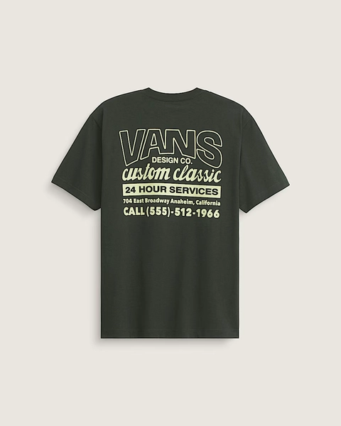Shop Front T-Shirt in Dried Kelp Green | Vans