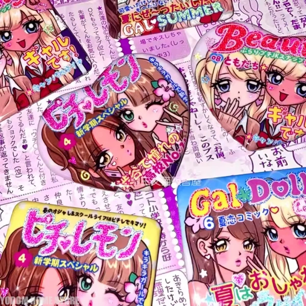 Showa Retro Anime Girl Pins Set - Vintage Shibuya Kawaii Badges for Backpacks, Jackets, Denim, Cute Japanese Fashion Accessories - AliExpress 15