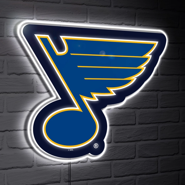 St. Louis Blues LED Team Logo Shaped Lighted Wall Sign