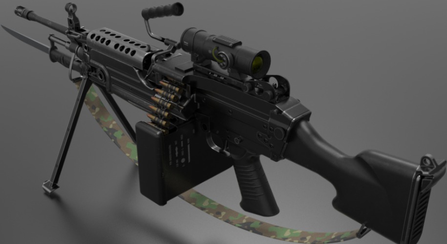 M249 Light Machine Gun LMG (Fps - Tps)