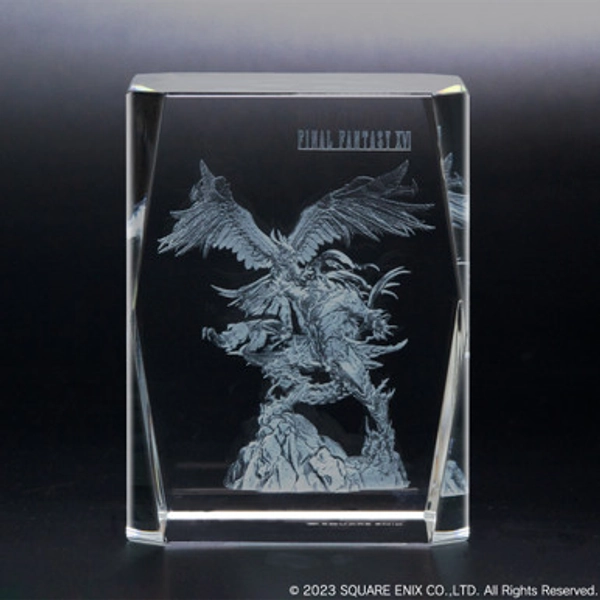 FINAL FANTASY XVI 3D Crystal Glass - PHOENIX & IFRIT