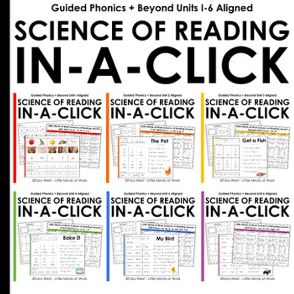 Science of Reading In-a-Click Lessons BUNDLE | Full Year Small-Group Curriculum