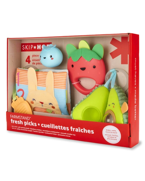 Multi Farmstand Fresh Picks Baby Toy Gift Set | skiphop.com