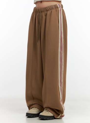 FlexiFit Wide Leg Sweatpants CN406 | Beige / S/M