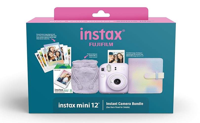 Fujifilm INSTAX Mini 12 Purple Holiday Bundle 2024 - Purple - Holiday 2024