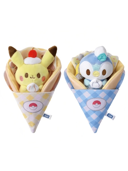 pokemon Muñeco de peluche de Pikachu de Pokemon, juguetes de monstruos de bolsillo Poke Peace Piplup, figura de anime adorable de peluche relleno como regalo para cumpleaños y festivales de niños