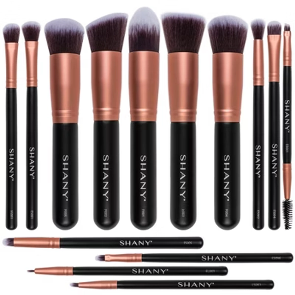 SHANY Rose All Day Professional Makeup Brush Set  - 14 pieces